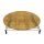Gartentisch BAD TÖLZ, Ø 100 cm, klappbar, Stahl/Robinien Holz, Silber/Natur, verzinkt, Rund