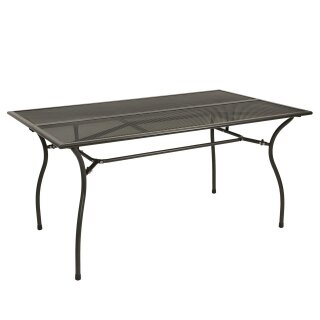 Gartentisch CLASSIC, 90 x 150 cm, Rechteckig, Streckmetall/Stahl, Anthrazit