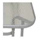 Tisch FLORENZ 120x70cm, Stahl + Glas