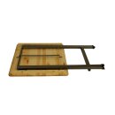 Stehtisch ZÜRICH 78x78cm quadratisch, Metall + Holz...