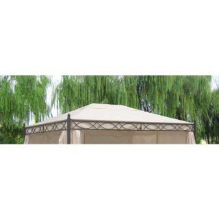 Dachplane für Pavillon RIVOLI 3x4 Meter, PVC beschichtet ecru