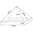 Universal-Ersatzdach für Pavillon 3x3 Meter, blau