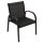 Lounge Set ARONA 4-teilig, Metall + Kunstgewebe schwarz