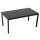 Lounge Set ARONA 4-teilig, Metall + Kunstgewebe schwarz