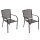 2 Stk. Stapelsessel CLASSIC, Streckmetall anthrazit
