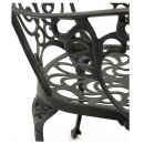 Gartensessel JUGENDSTIL, Aluguss, grau antik