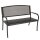 Gartenbank COMO, Streckmetall, anthrazit, 2-Sitzer