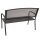 Gartenbank COMO, Streckmetall, anthrazit, 2-Sitzer
