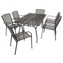 Garnitur CLASSIC 7-tlg., Streckmetall anthrazit