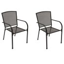 Garnitur CLASSIC 7-tlg., Streckmetall anthrazit
