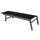 Rollenliege GIRONA extra hoch, Aluminium silber +...
