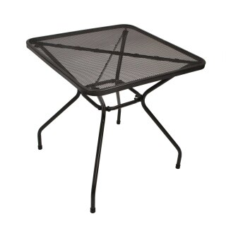 Bistrotisch CLASSIC, 70 x 70 cm, quadratisch, Streckmetall/Stahl, Anthrazit