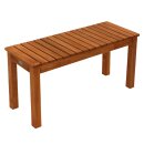 Hockerbank MERIDA, Eukalyptus-Holz geölt, 2-Sitzer...