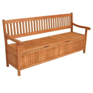 Truhenbank MONTEGO XXL 4-sitzer, Eukalyptus geölt, FSC®-zertifiziert