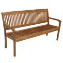 Gartenbank MARACANA, Akazie-Holz, Natur, 3-Sitzer