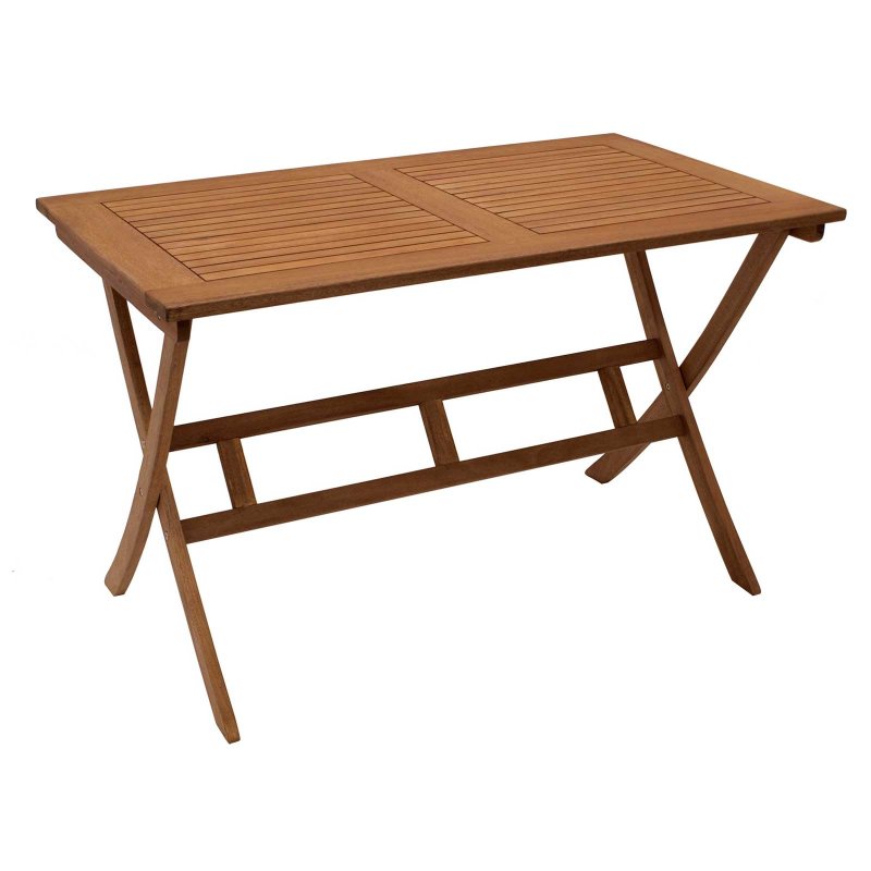 Klapptisch BONITA, 120 x 70 cm, Eukalyptus Holz geölt, FSC -zertifiziert