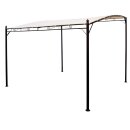 Anbaupavillon MANTOVA 3 x 3 Meter, Stahl dunkel, Plane...