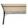 Anbaupavillon MANTOVA 3 x 3 Meter, Stahl dunkel, Plane PVC-beschichtet écru