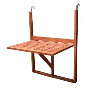 Balkonhängetisch 60x40cm, Akazienholz geölt, FSC®-zertifiziert