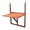 Balkonhängetisch 60x40cm, Akazienholz geölt,...