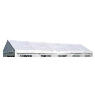 Dachplane PALMA für Zelt 4 x 10 Meter, PE weiss incl. Spanngummis