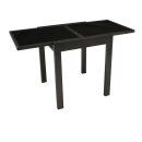 Balkon-Ausziehtisch TORINO, 65 - 130 x 65 cm,  Alu/Glas,...