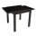 Balkon-Ausziehtisch TORINO, 65 - 130 x 65 cm,  Alu/Glas, Anthrazit/Schwarz, Rechteckig