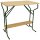 Stehtisch BAMBERG 113 cm klappbar, Metall + Holz lackiert, mit Fuss-Stütze