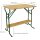 Stehtisch BAMBERG 113 cm klappbar, Metall + Holz lackiert, mit Fuss-Stütze