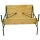 Stehtisch BAMBERG 113 cm klappbar, Metall + Holz lackiert, mit Fuss-Stütze