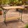 Stehtisch BAMBERG 113 cm klappbar, Metall + Holz lackiert, mit Fuss-Stütze