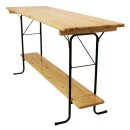 Stehtisch BAMBERG 220 cm klappbar, Metall + Holz...