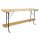 Stehtisch BAMBERG 220 cm klappbar, Metall + Holz lackiert, mit Fuss-Stütze