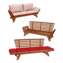Liegesofa TIROL 202cm, Eukalyptus geölt,...