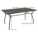 Garnitur CLASSIC 5-teilig, Streckmetall anthrazit