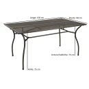 Garnitur CLASSIC 7-teilig, Streckmetall anthrazit