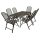 Garnitur CLASSIC 7-teilig, Streckmetall anthrazit