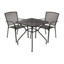 Garnitur CLASSIC 3-teilig, Streckmetall anthrazit