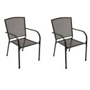 Garnitur CLASSIC 3-teilig, Streckmetall anthrazit