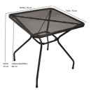 Garnitur CLASSIC 3-teilig, Streckmetall anthrazit