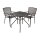 Garnitur CLASSIC 3-teilig, Streckmetall anthrazit