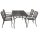 Garnitur CLASSIC 5-teilig, Streckmetall anthrazit