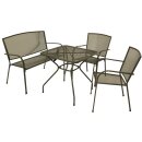 Garnitur CLASSIC 4-teilig, Streckmetall anthrazit