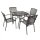 Garnitur CLASSIC 5-teilig, Streckmetall anthrazit