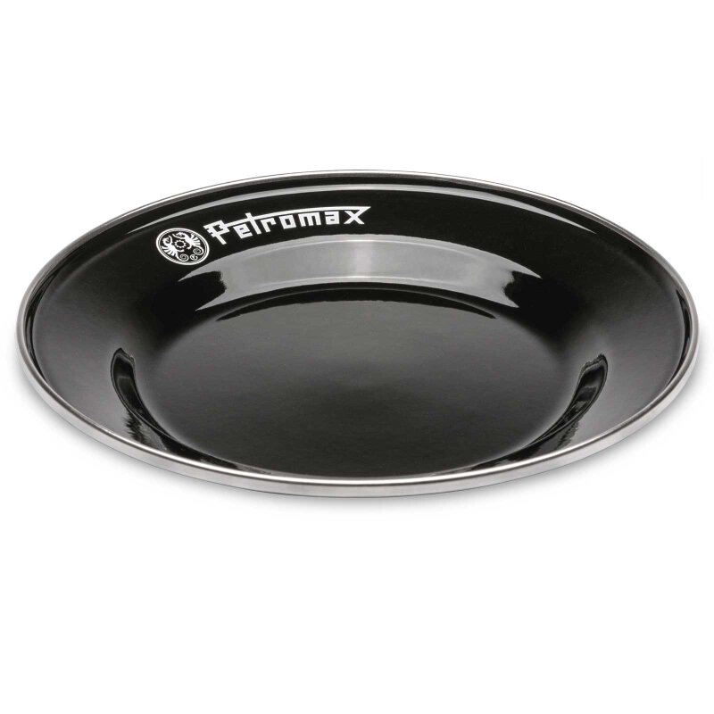 Petromax Emaille Teller 2 Stück (18 cm) Schwarz