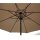 Marktschirm 300cm rund, Gestell Aluminium, Bezug 100% Polyester taupefarben
