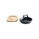 All Grill Gusseisenpfännchen mit Holzuntersetzer Ø 15 cm