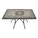 Wandtisch SIENA rechteckig 45x90cm, Eisen + Mosaik grau