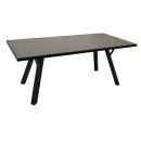 Garnitur MANCIANO 7-teilig, Aluminium dunkelgrau + Polster