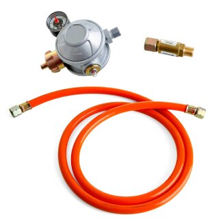 All Grill Gas-Anschluss-Set, 50 mbar für Gastro, Gewerbe & Catering